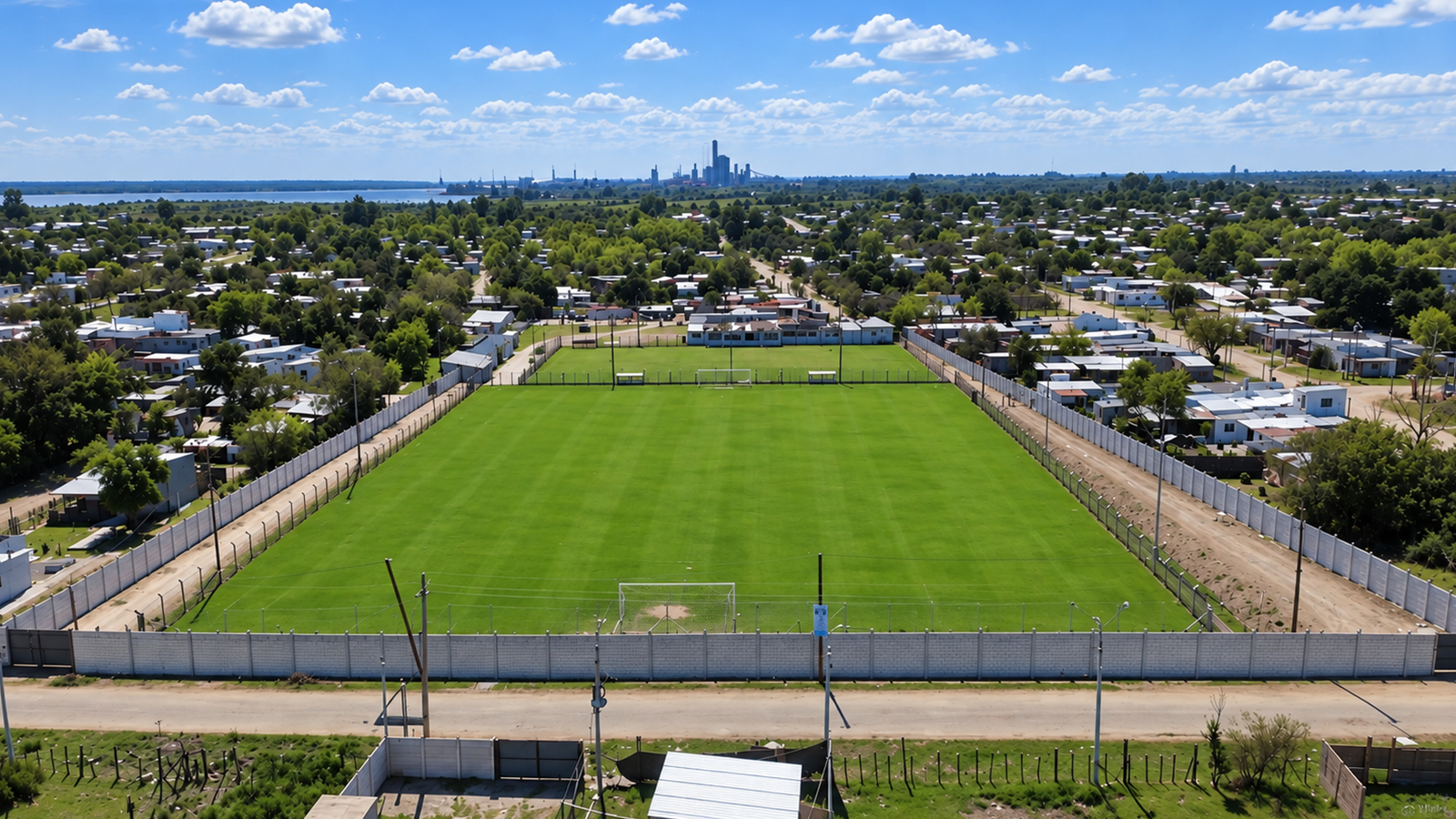 Complejo Deportivo Fray Bentos - muro premoldeado símil ladrillo